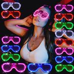 15 Pack LED Glasses Neon glow in the dark party supplies Favor for Kids Adult Glow sticks Light Up Glasses