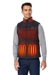 ORORO Men's Heated Gilet with Power Bank, Heated Vest Men Up to 10 Hours of Warmth (Charger Not Included) (Neutral Black,L)