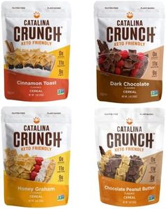 Catalina Crunch Protein Cereal Variety Pack (4 Flavors) | Low Carb, Zero Sugar, Gluten Free, Fiber | Vegan Snacks/Food | Keto Friendly