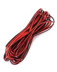 QWORK® 10 Meter 22AWG Electrical Wire, 2 Core Black Red Wire Cable, Extension Wire Cable, for Car LED Strip Light