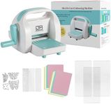 Mini Die Cutting & Embossing Machine by Joelver Maker, 3 Inch Opening, Scrapbooking Starter Kit (Blue)