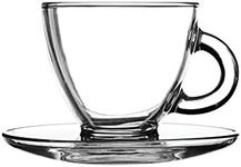 Ravenhead Entertain Set Of 2 Cappuccino Cup & Saucer 20 CL, Copper Black