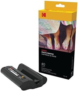 KODAK Dock Plus & Dock Photo Printer Cartridge PHC-40 – Cartridge Refill & Photo Paper - 40 Pack,Black