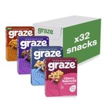 Graze - Sweet Snacks Bundle of Oat Boost Bars - Made With Whole Oats and Natural Flavours - 8x4 snack bars - Total of 32 snacks