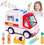 Kiditos Ambulance Toy Car Kids Doctor Kit with Lights and Music, Learning & Education Toddler Toys, Doctor Play Set for Kids 36M+ Boys Girls