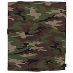 oFloral Army Camouflage Fleece Thro