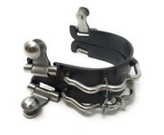 Bumper Spurs with Small Silver rowels Black Steel Ladies Horse tack