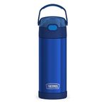 THERMOS FUNTAINER 14 Ounce Stainless Steel Vacuum Insulated Bottle, Navy