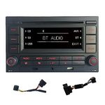 SCUMAXCON Car Stereo RCN210 Bluetooth Lecteur CD, USB, MP3, AUX,SD port for VW Golf MK4, Old polo, Passat B5 with PQ Quadlock