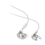 MEE audio - MX2 Pro Hybrid Dual-Driver, Customisible, Noise-Isolating, Universal-Fit Modular Musician's In-Ear Monitors with Detachable Cables - Clear