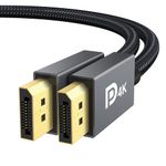 VESA Certified DisplayPort Cable, iVANKY DP to DP Cable 144Hz/2M, Support 3D, 4K@60Hz, 2K@144Hz, 2K@165Hz, FreeSync&G-Sync, Display Port Lead Compatible for Gaming Monitor, Graphic Card, HDTV, PC