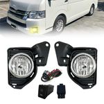 Fog Light Fit for Toyota Hiace 2014 2015 2016 2017 2018 Replacement Halogen Lamps Kit with Wiring Harness and Switch