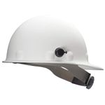 Fibre-Metal by Honeywell P2AQRW01A000 Super Eight Fiber Glass Cap Style Ratchet Hard Hat with Quick-Lok, White