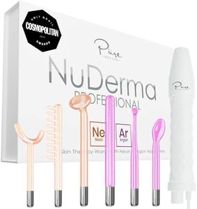 NuDerma Professional Skin Therapy Wand - Portable Skin Therapy Machine with 6 Neon & Argon Wands – Boost Your Skin – Clear Firm & Tighten