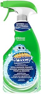 Scrubbing Bubbles Mega Shower Foamer Spray, Removes Soap Scum from Tubs, Shower Walls and More, Rainshower Scent, 946mL