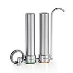 Frizzlife DS99 Countertop Water Filter System, Stainless Steel Faucet Water Filtration