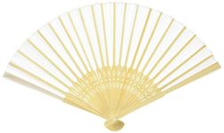 Fashioncraft 6208 Elegant Silk Fans Favors, White