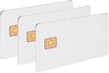 X-belmox J2a040 Chip Java Jcop Cards Unfused, J2a040 Unfused Blank Cards with 2 Track, 8.4mm HICO Magnetic Stripe, White Card Java Chip - 3 Pack