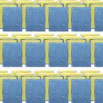LOLA Microfiber & Nylon Net Sponges, 288 Pack, 144 Dual Sided Non-Scratch Sponge Pads and 144 with Microfiber Cloth One Side & Netting the Other Side