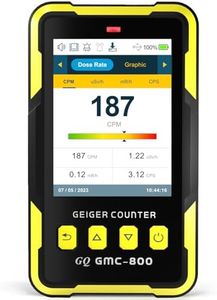 Nuclear Radiation Detector GQ GMC-800 Geiger Counter USA Design Product US National Standard Large Color LCD Display 5 Alarm Types Dosimeter Data Save & Global Share Beta Gamma X-ray Portable Device