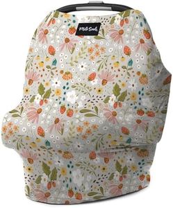 Milk Snob Original 5-in-1 Cover - Nursing Cover for Breastfeeding - Baby Carseat Canopy & Stroller - Essential All-in-One Design - Gift for Mom, Baby (Strawberry Fields)