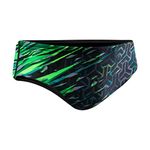 TYR Sport Men's Synergy All Over Racer Swim Brief, Green, 36