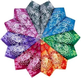 YSense 14 pieces Bandanas Paisley Print Novelty Headband Cowboy Headwraps Scarfs Hair Head Bandana for Women Men Boy Girl