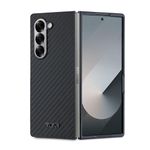 CG MOBILE TUMI Galaxy Z Fold 6 Case [Official Licensed], Carbon Fiber Protective Case/Cover Designed for Galaxy Z Fold 6 (2024) - Black