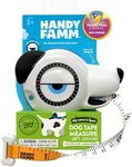 Handy Famm 8ft Interactive Dog Tape Measure for Kids with Level & Angle Finder, Montessori Educational Toys, Animal Shaped Childrens Tool Set with Puppy Bone, Pocket Tape Measure for Kids 3+ (Spot)