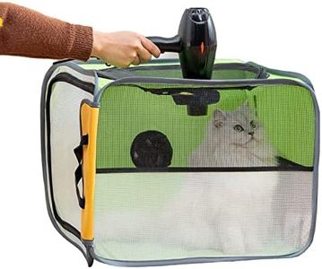 Cat Dog Drying Box,Portable Foldable Cat Drying Room,Drying Crate Cage for Small Medium Dogs