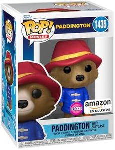 Funko POP! Movies: Paddington - Paddington With Case - Pelosino - Paddington Movie - Esclusiva Amazon - Figura in Vinile da Collezione - Idea Regalo - Merchandising Ufficiale - Movies Fans