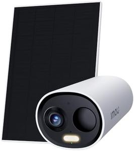 Imou 2K Cámara Vigilancia Exterior Solar con Batería, Cámara Exterior Sin Cable, Visión Nocturna en Color, Detección de Humana, Audio Bidireccional, Admite Tarjeta SD 256G, IP66, Cell 3C+Solar Panel
