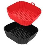 2 Pack Air Fryer Silicone Liners, 8