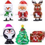 Tepoobea 15 Pack Christmas Wind Up Toys, Christmas Stocking Stuffers Toys Assortment for Kids for Christmas Party Favor Supply Accessories