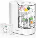 SIJING Baby Bottle Washer, Sterilizer and Dryer with Visible Glass Chamber