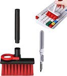 Sounce Cleaning Soft Brush Keyboard Cleaner 5-in-1 Multi-Function Computer Cleaning Tools Kit Corner Gap Duster Keycap Puller for Bluetooth Earphones Lego Laptop AirPods Pro Camera Lens (Black)