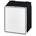 HEPA Filter Replacement for Whirlpool Whispure Air Purifier AP450 AP510 AP51030K AP51030KB AP45030K WP500 WP1000 1183054K 8171434K, Funmit 1 True HEPA Filter + 4 Activated Carbon Filter