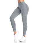 Yaavii Women Yoga Leggings Seamless High Waisted Tummy Control Yoga Pants for Gym Running Workout