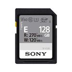 Sony 128GB SF-E Series UHS-II U3 V60 Sdhxc Digital Memory Card - Read 270MB/S Write 120MB/S SFE128