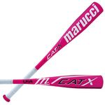 MARUCCI CATX USA -11 Aluminum TEE Ball BAT, Pink, 2 5/8" Barrel, 26" / 15 oz