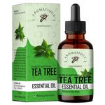 Aromatique Tea Tree Oil for Face - Tea Tree Essential Oil for Skin, Hair Growth, Scalp, Acne - Tea Tree Oil 15 ml