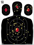 Big Dawg Targets - 18 X 24 Inch Silhouette Reactive Splatter Target - 10 Pack