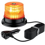 EYPINS Magne-tic Flashing Beacon Light 40 LEDs Amber,Waterproof Car Truck Emergency Warning Light,Safety Rooftop Strobe Beacon Light for Truck Car Forklift 12V/24V with 16FT Cable