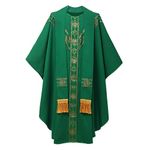 Priest Outfit Vestment Mens Clergy Robe Catholic Cloak Celebrant Chasuble Church Father Sleeveless Pope Mass