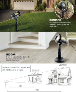 Dalanpa Christmas Garden Lights Projector – Outdoor Holiday Decoration