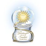 The Bradford Exchange 'My Granddaughter, You Are My Sunshine' Musical Glitter Globe – Granddaughter-inspired musical glitter globe features smiling sun, swirling glitter, loving message. Exclusive to