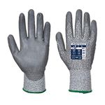 Portwest A622 Cut Resistant MR PU Palm Glove Grey, Large