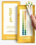 DIAGNOX pH Test Strips for Urine & Saliva - Wide pH Test Range (4.5 to 9.0) - Comprehensive Health Check with Easy-to-Read Results, Longer Shelf Life [100 Tests]
