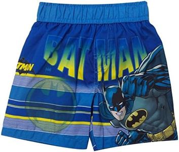 Dreamworks Batman - Traje de baño para niños, Azul, Amarillo, 5