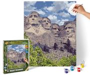 Schipper 609130895 Paint by Numbers - Mount Rushmore - Painting Pictures for Adults, Includes Brush and Acrylic Paints, 40 x 50 cm